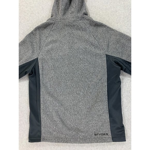 Spyder Polyester Full Zip Midweight Hoodie Jacket‎ (Men's Large) Gray - Picture 14 of 14
